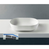 ZIEBERMAYR Aufsatzwaschtisch Pond oval, Wei� matt