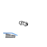 Gerade-Doppel-Verschraubung Chrom