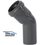 Bogen f�r Abflussrohr DN 32 mm / 45�