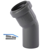 Bogen f�r Abflussrohr DN 40 mm / 30�