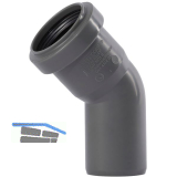 Bogen f�r Abflussrohr DN 40 mm / 45�