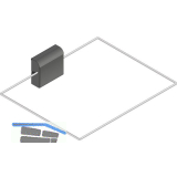 HARVIA Abschaltwippe f�r Saunaofen eckig 500x500 mm