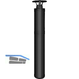 HARVIA Schornsteinset Dach Schwarz