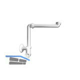 SOLIDO 5/4" x 32 mm Raumspar-M�belsiphon HL137/30