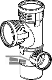 Geberit Silent-PP Eckabzw. 110/110/75 re