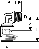 Geberit PushFit bergangswinkel 90 Grad